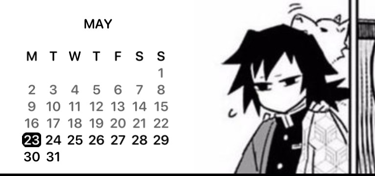 giyuu Calenders