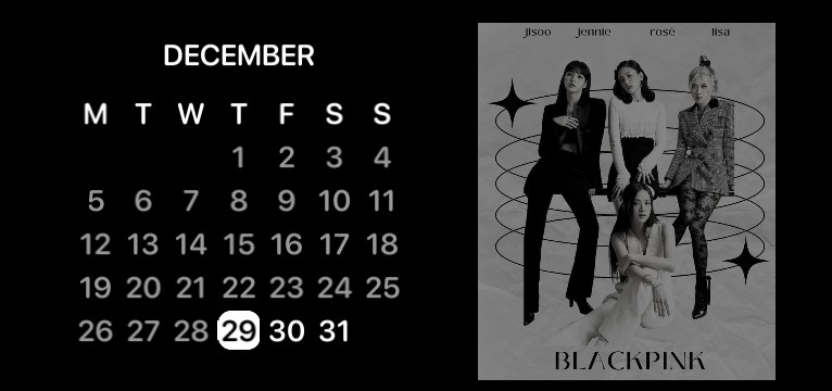 calendario blackpink 