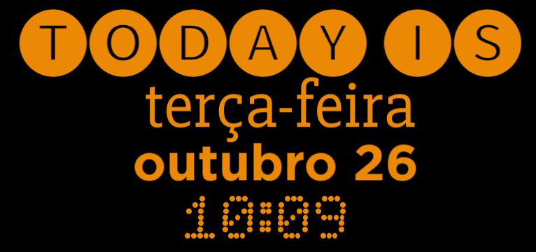 Calendar Laranja Redondo