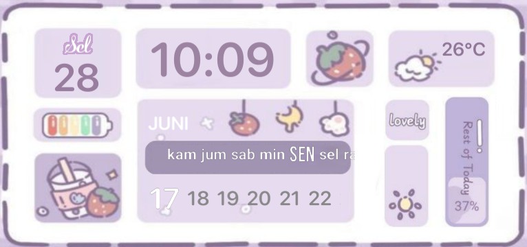 Purple widget cute pt.2