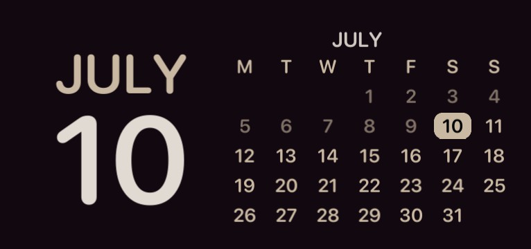 calendar brown