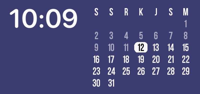 Calender & Clock
