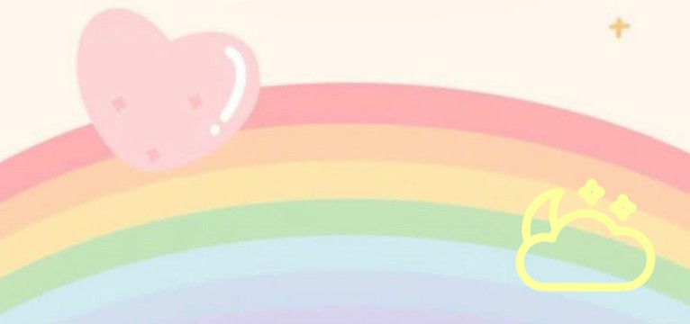 pastel rainbow