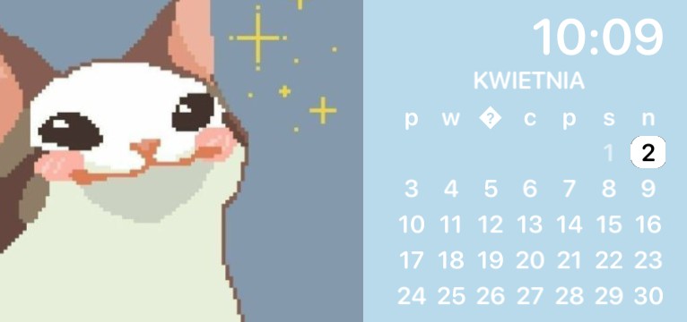 pixel pop cat calendar