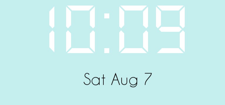 pastel clock