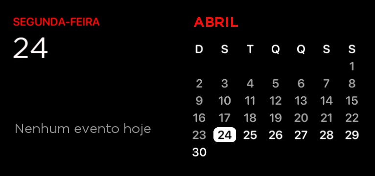 widget calendario