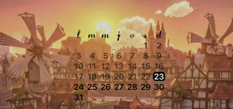 Mondstadt calendar