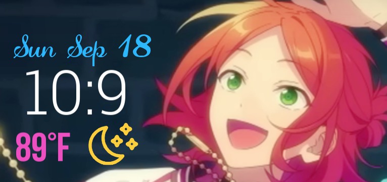yuta clock widget 