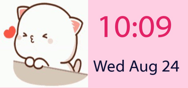 Cute time and date