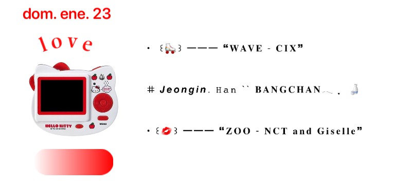 Red widget Kpop