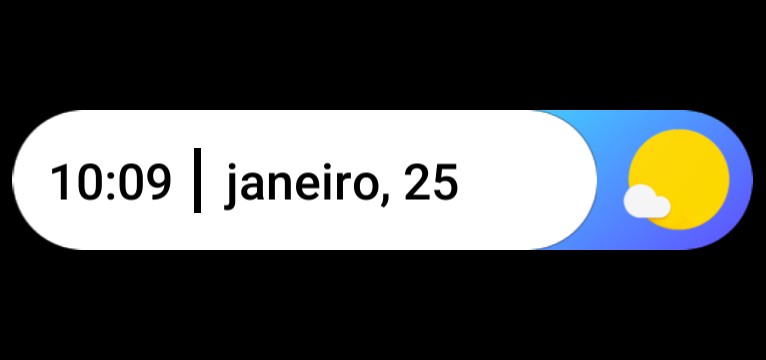 time + weather bar