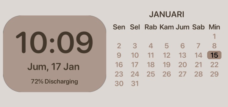 calendar widget