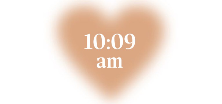 Clock beige aestheric 