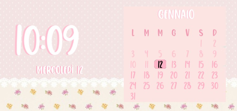 Cute Clock Calendar