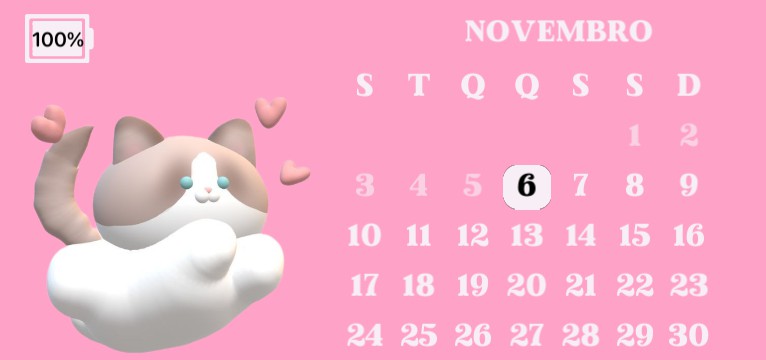 calendrio rosa 