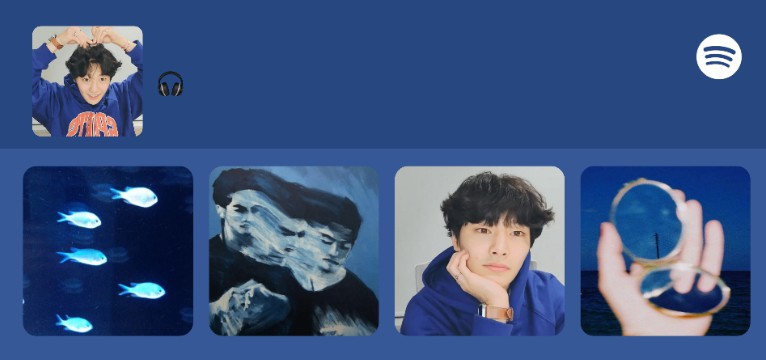 spotify blue widget