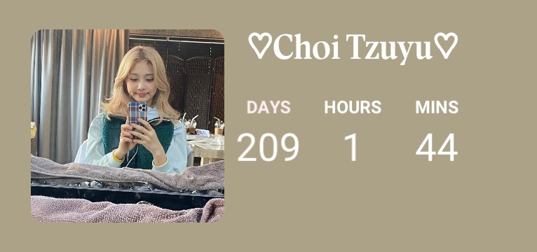 Tzuyu birthday countdown
