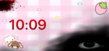 Cutegore clock