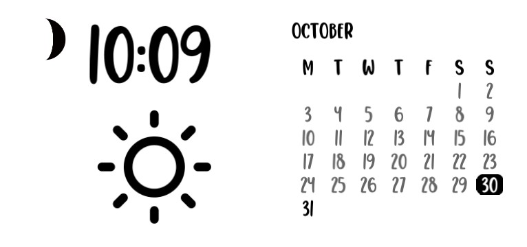 black and white  widget Copy