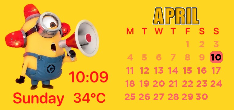 Minion Calendar