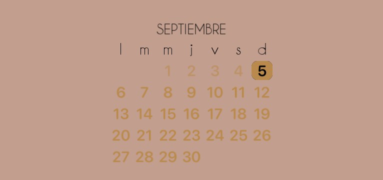 calendario boho