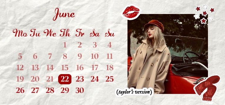 Taylor Swift calendar