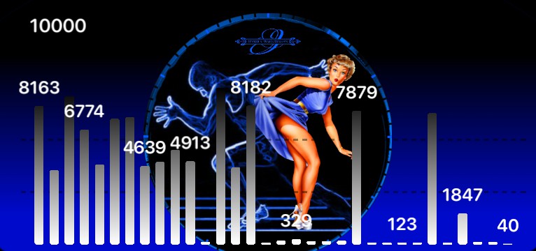 Schritte  Sport Pin Up 