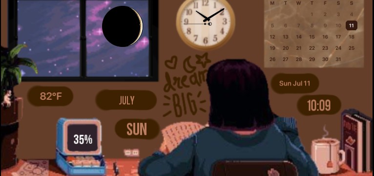 Lofi Aesthetic Room Medium Widget