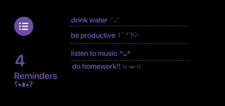 reminder brown widget