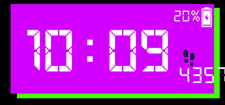 Techno clock 