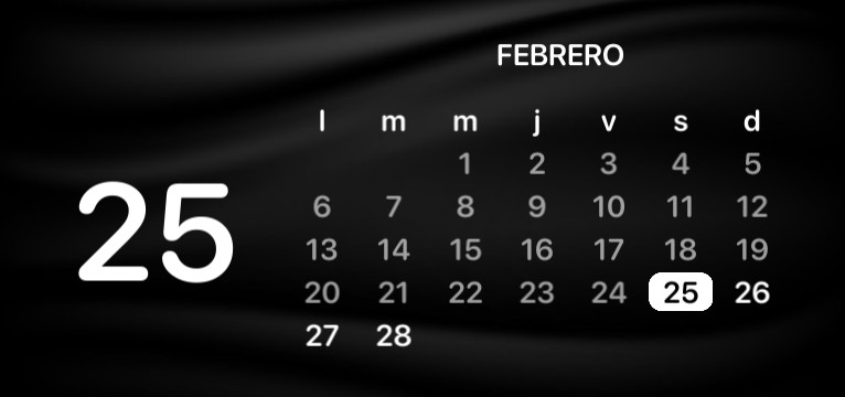 Calendar black and white  simple 