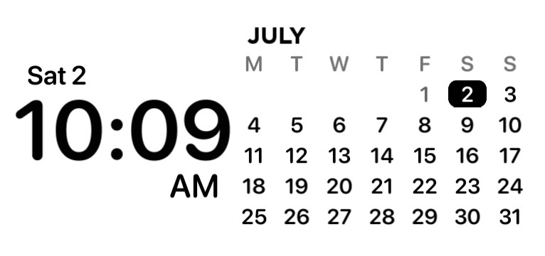 Calendar+Clock
