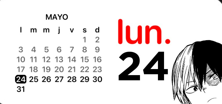 Todoroki shoto calendar
