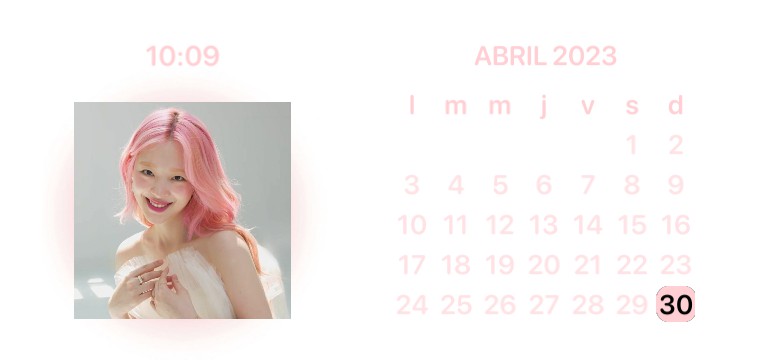 widget calendario rosa Copy