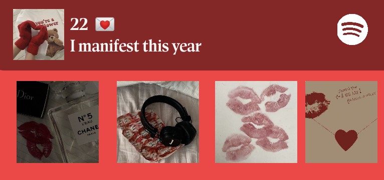 red aesthetic widget 