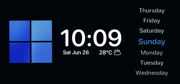 clock widget