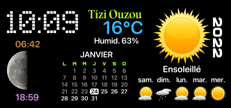Weather Calendar NB 1