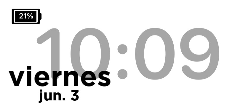 black widget