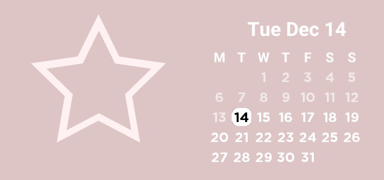 basic pink calendar