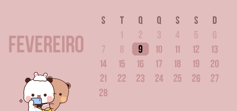 calendrio fofo
