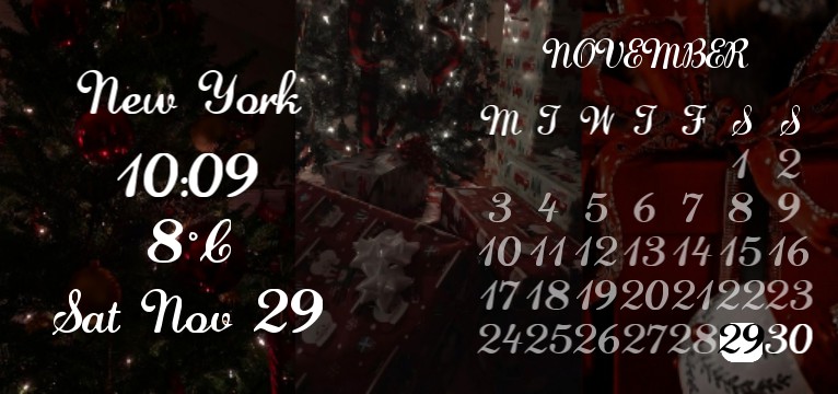 weather + calendar