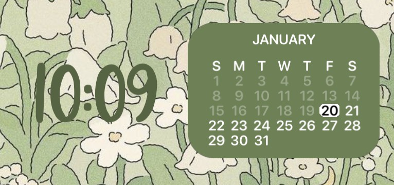 green calendar 
