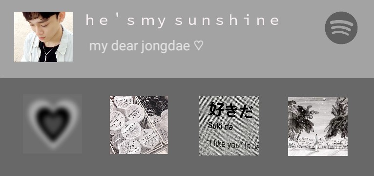 Spotify widget Jongdae 
