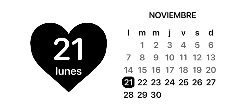 heart calendar 