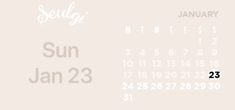 seulgi calendar