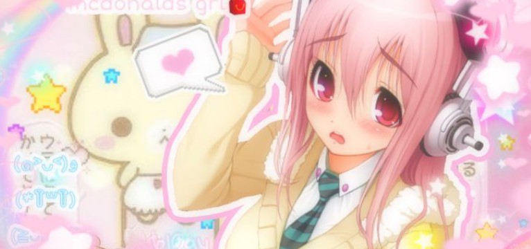 Super Sonico kawaii pink cutie