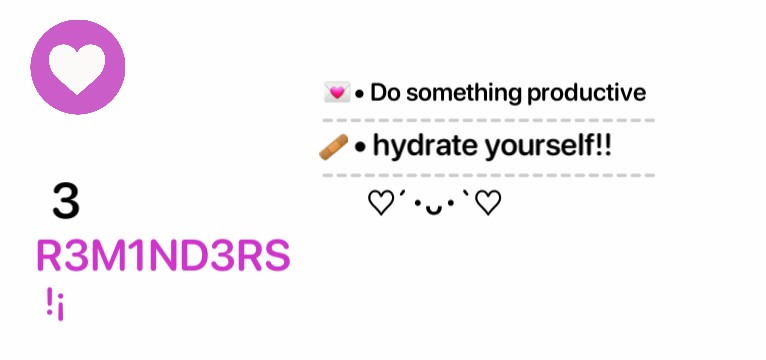 reminders 