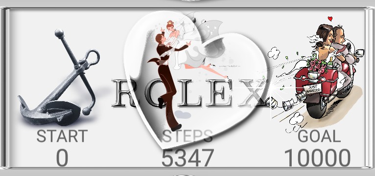  R...x  Step Counter Hochzeitstag Bike