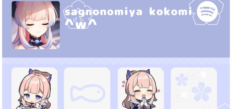 kokomi widget   read description for information