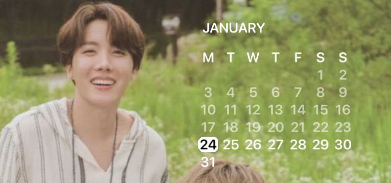 jhope calendar widget